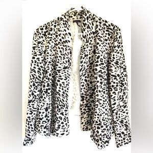 Sofía Vergara Leopard Print Women's Jacket/Blazer SZ L